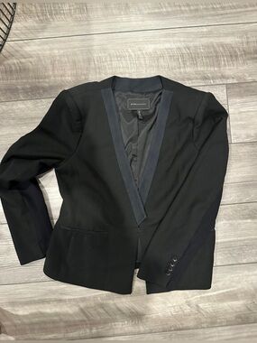 BCBG Black Tuxedo-Style Blazer (L)